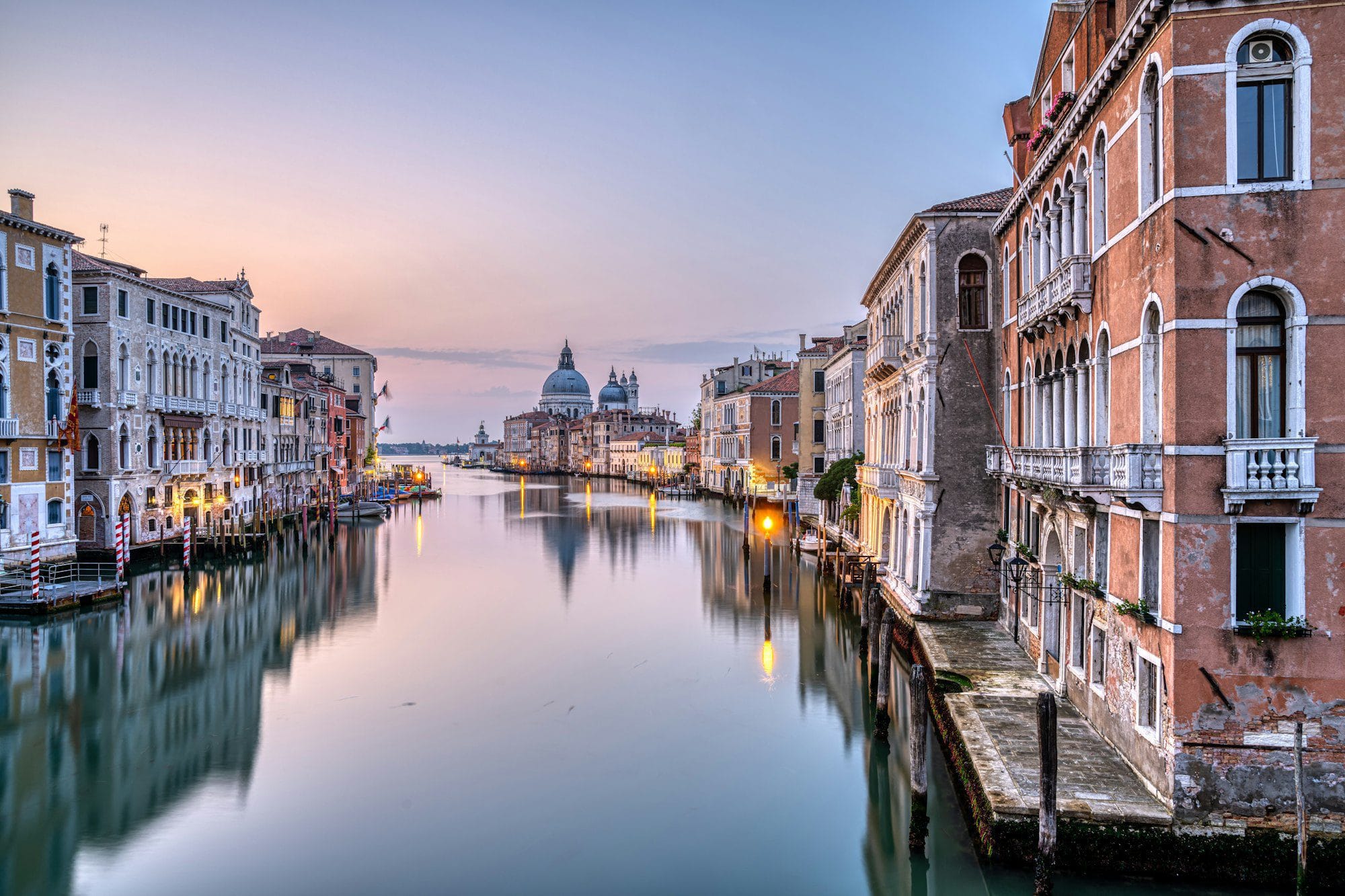 Beautiful morning light at the Grand Canal