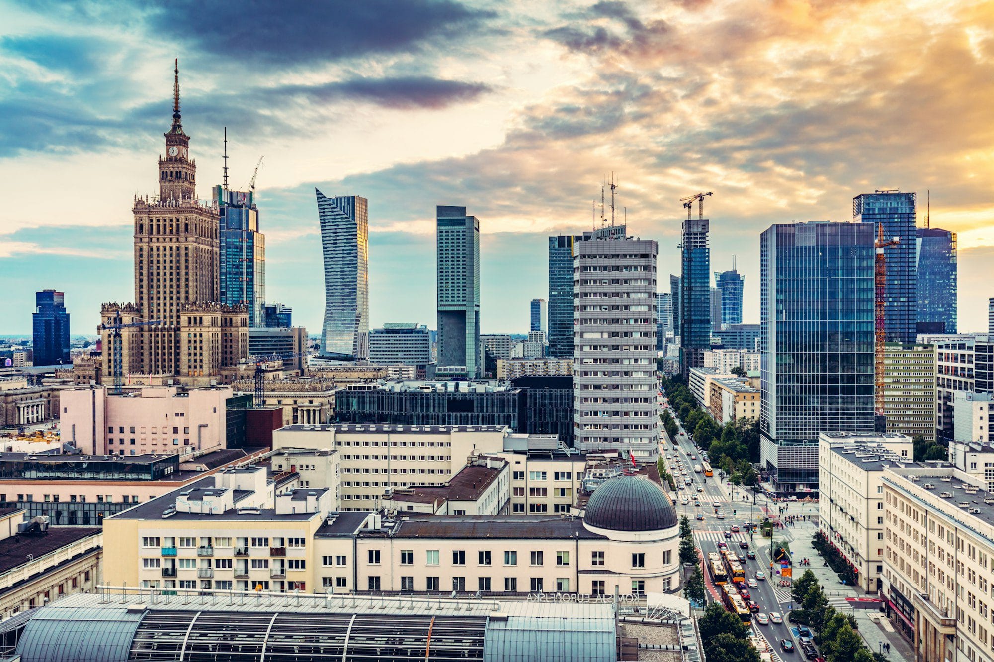 Warsaw, Poland panorama